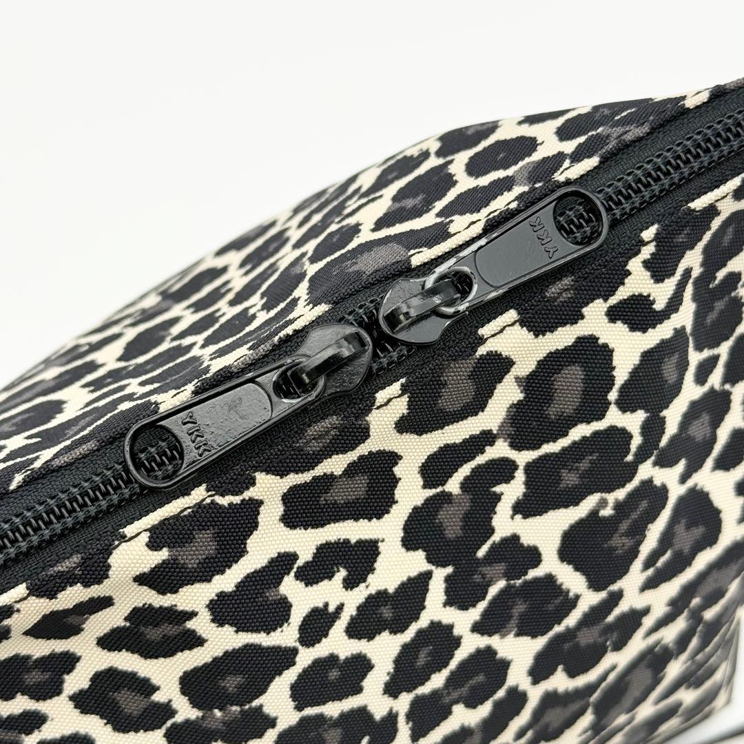 エルベシャプリエ 2885F 舟型ショルダーバッグ S パンサーブラン ヒョウ柄