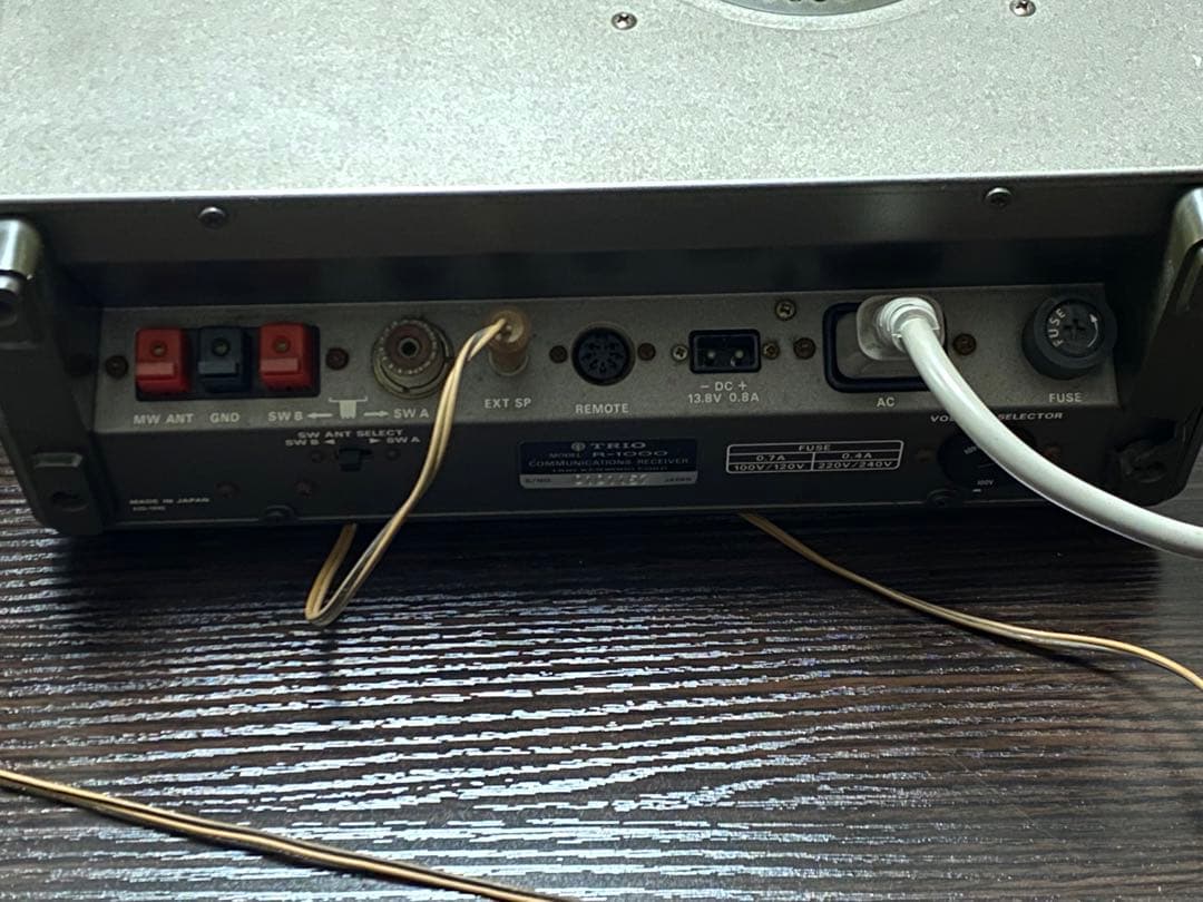 TRIO /トリオ R-1000 通信型受信機&スピーカー 通電確認済み