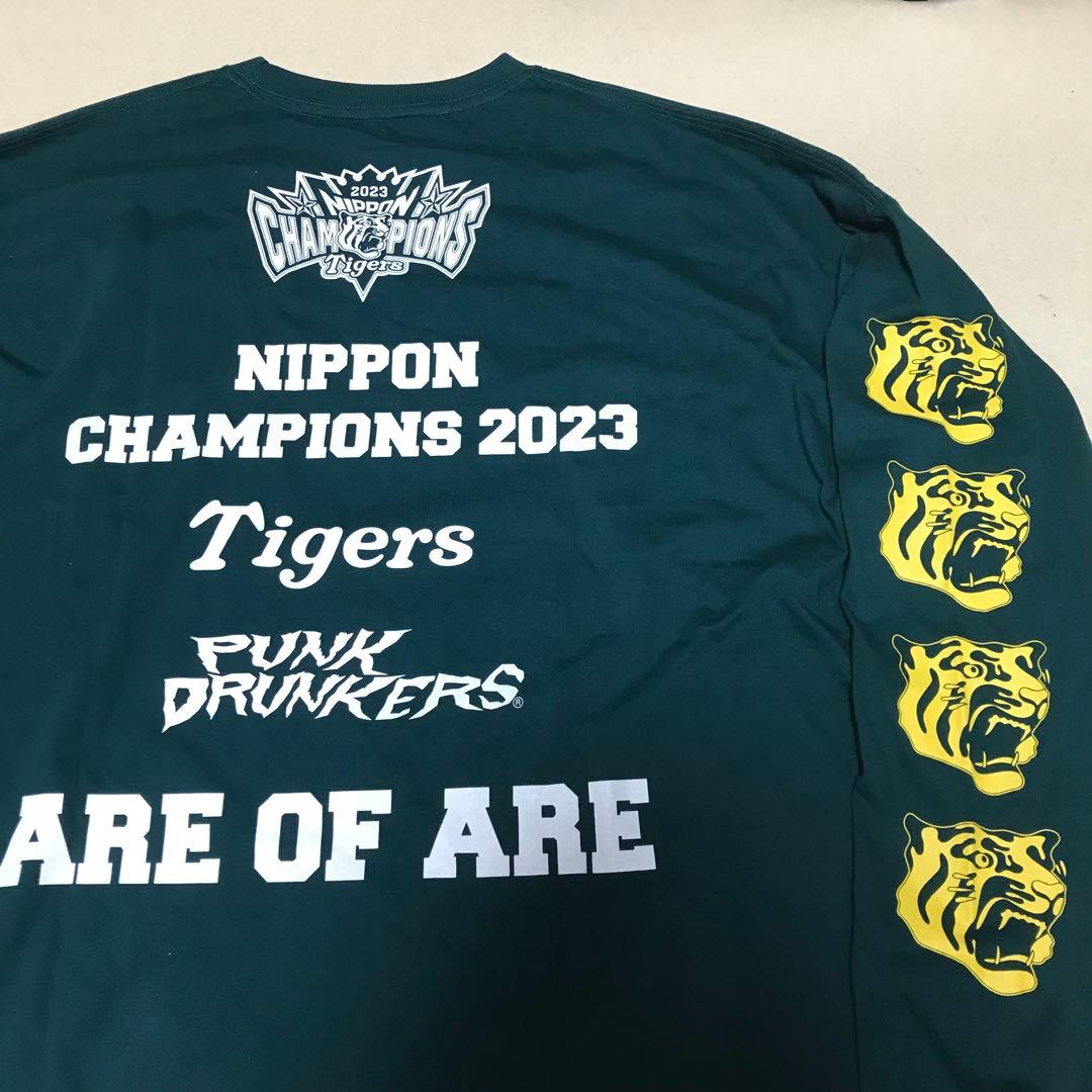 阪神タイガース XL パンクドランカーズ 未使用 Tシャツ 緑 ロンt 優勝