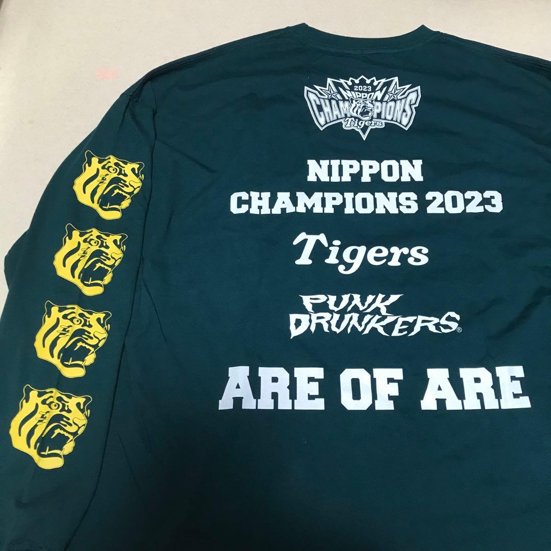 阪神タイガース XL パンクドランカーズ 未使用 Tシャツ 緑 ロンt 優勝