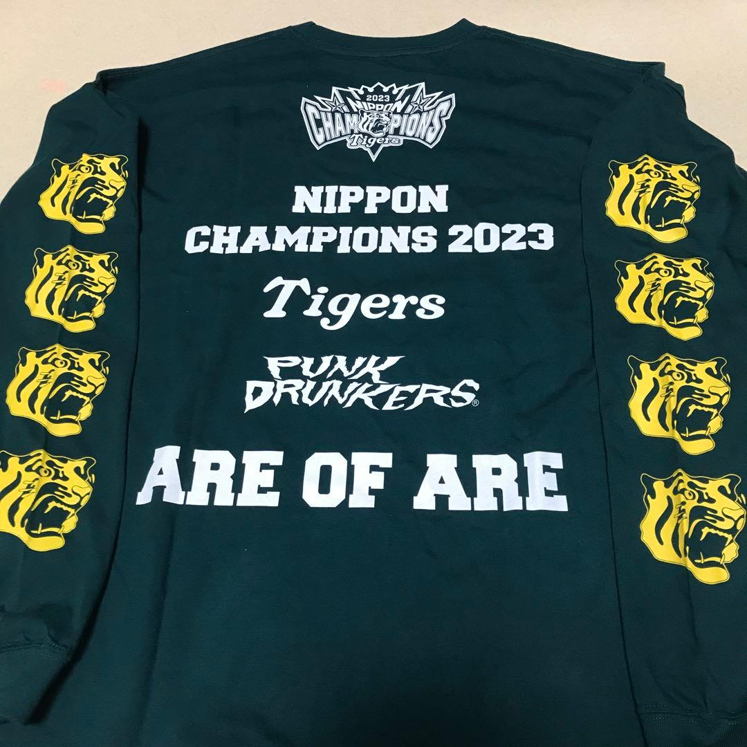 阪神タイガース XL パンクドランカーズ 未使用 Tシャツ 緑 ロンt 優勝