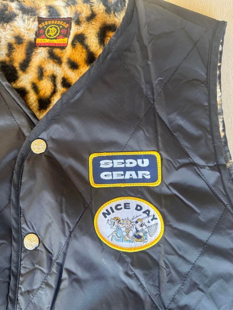 ヒョウ柄　リバーシブルベスト　値下げ不可