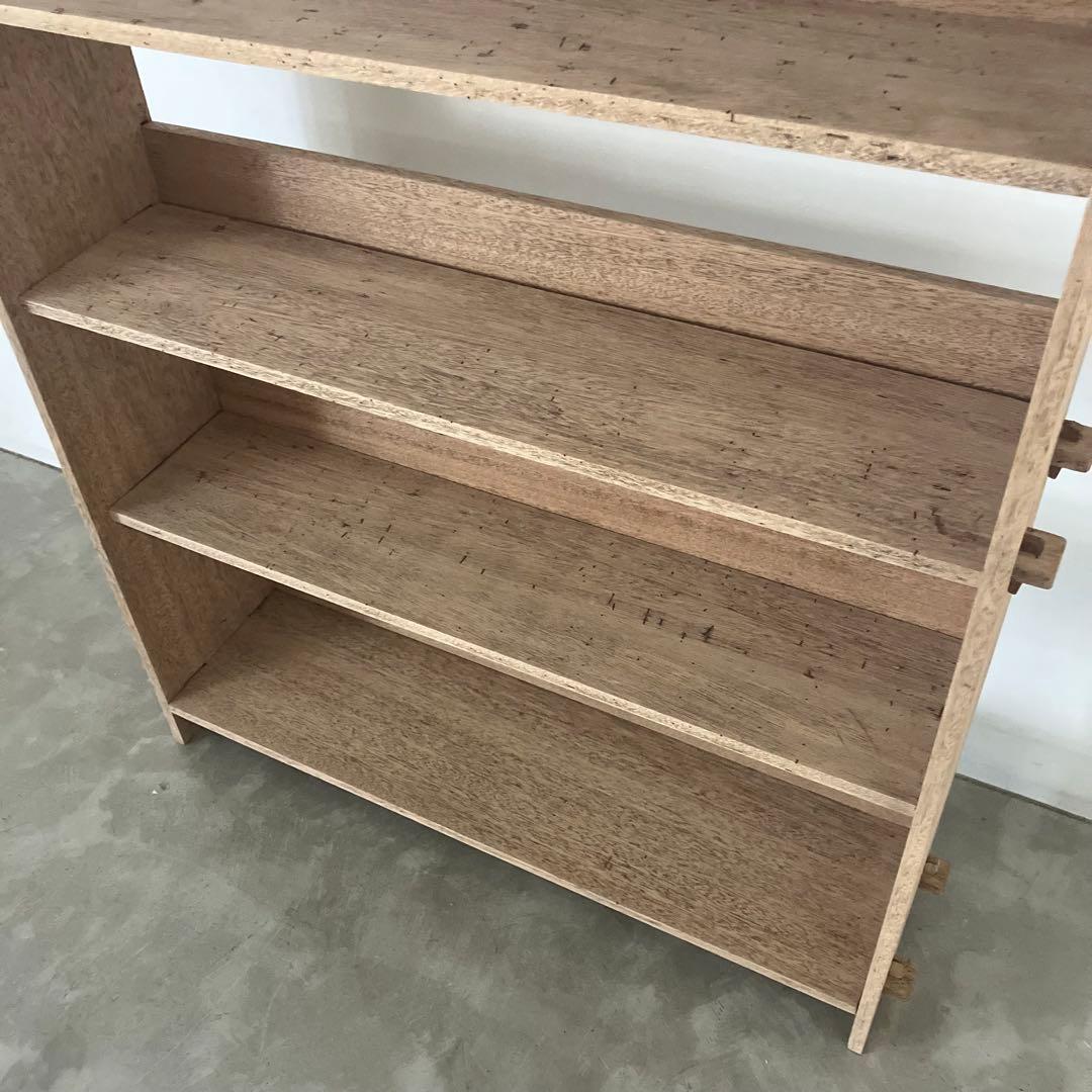 レトロ　ヴィンテージ　古家具　古道具　剥離家具　収納　木製　シェルフ　食器棚