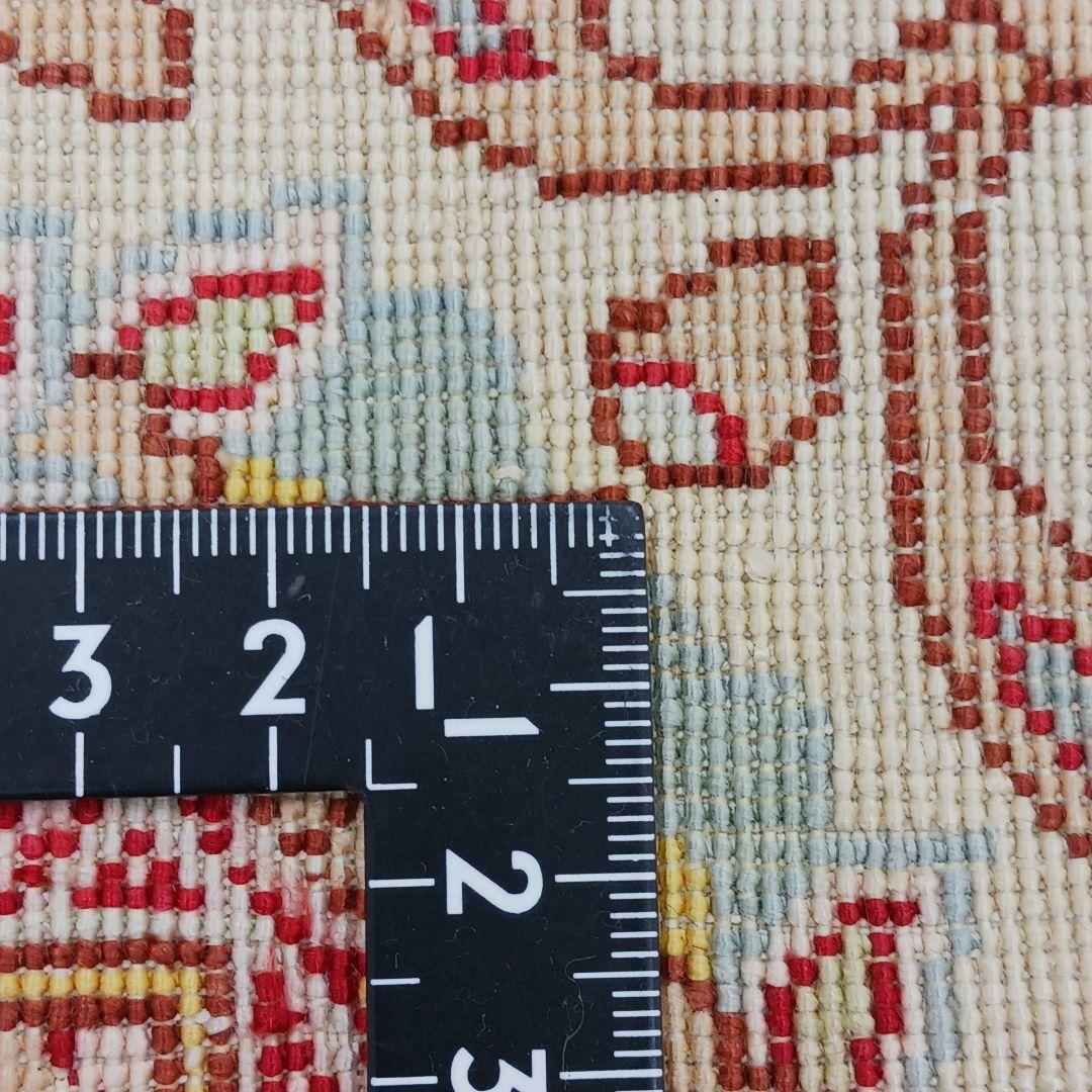 Y3183 高級ペルシャ絨毯 イラン シルク100% 手織り64万ノット