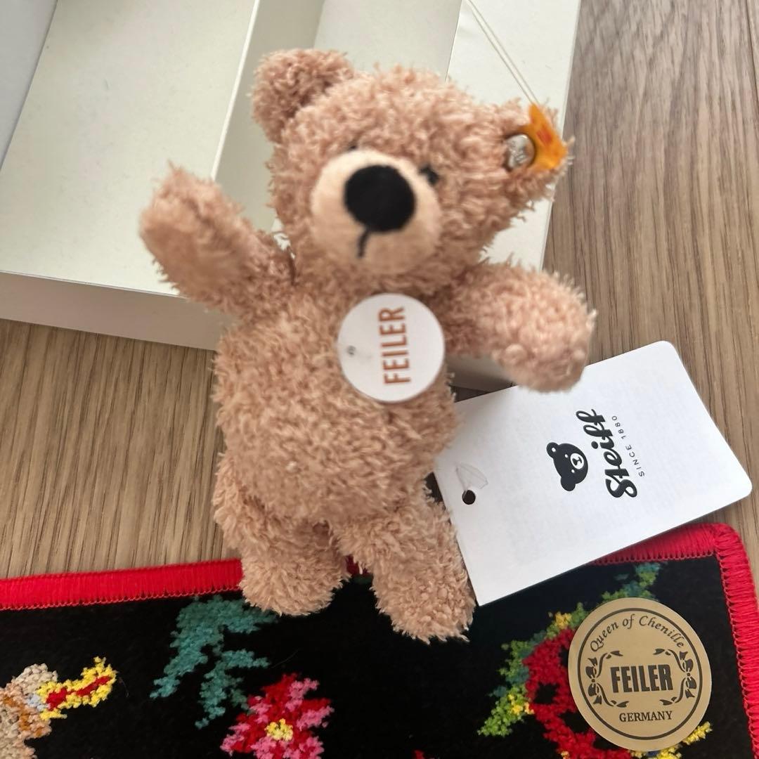 Steiff x FEILER ハンカチ テディベア セット