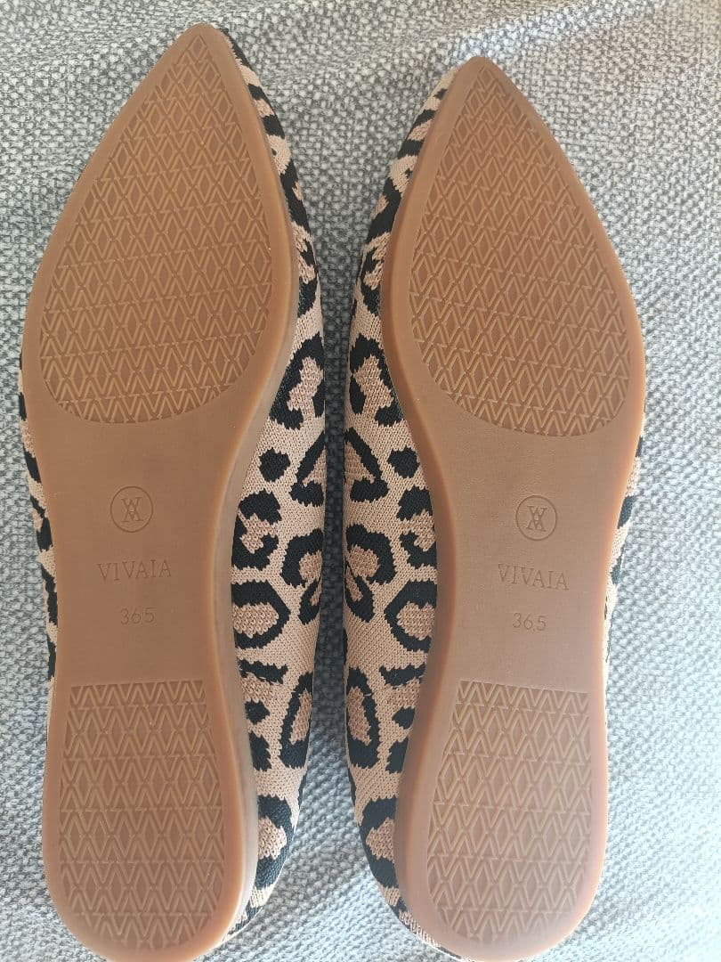 ☆美品☆VIVAIA ビバイアヒョウ柄 フラットシューズ 36.5