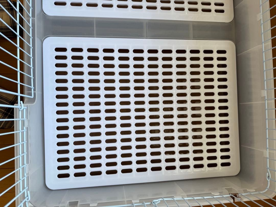 マルカン　うさぎカンタンお掃除ケージ ワイドB キャスター付き　ブラウン