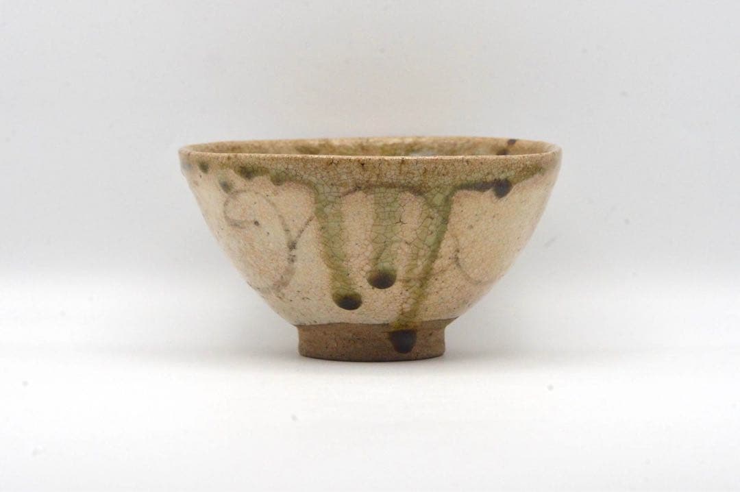 弥七田織部　茶碗　江戸時代　検索　魯山人　志野　唐津　茶入　抹茶