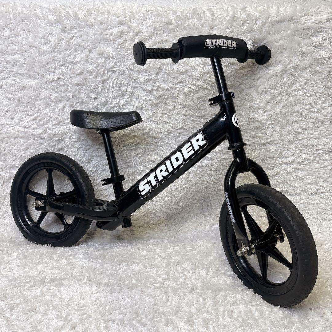 美品 ストライダー スポーツ 12インチ スノーアタッチメント ブラック 日本製