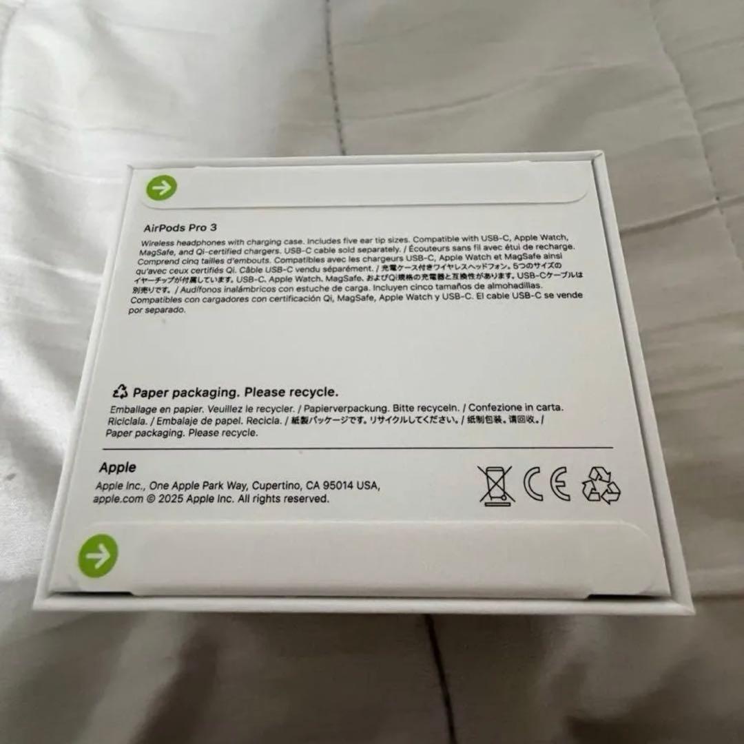 新品未使用　Apple AirPods Pro3 第3世代 MFHP4J/A