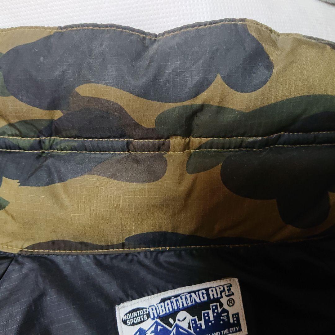 アベイシングエイプ ダウンジャケット カモフラ迷彩 S