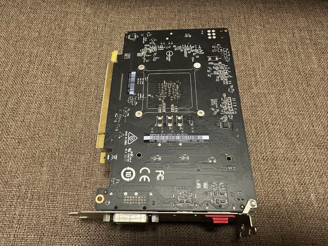 【動作確認済】MSI GTX 1050 Ti 4G OCV1 グラボ