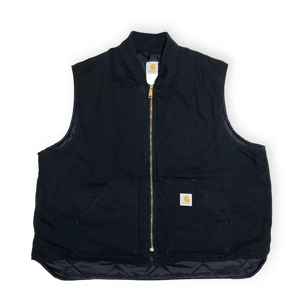 k*p様 Carhartt ダックベスト 絞りあり ブラック Size XXL位