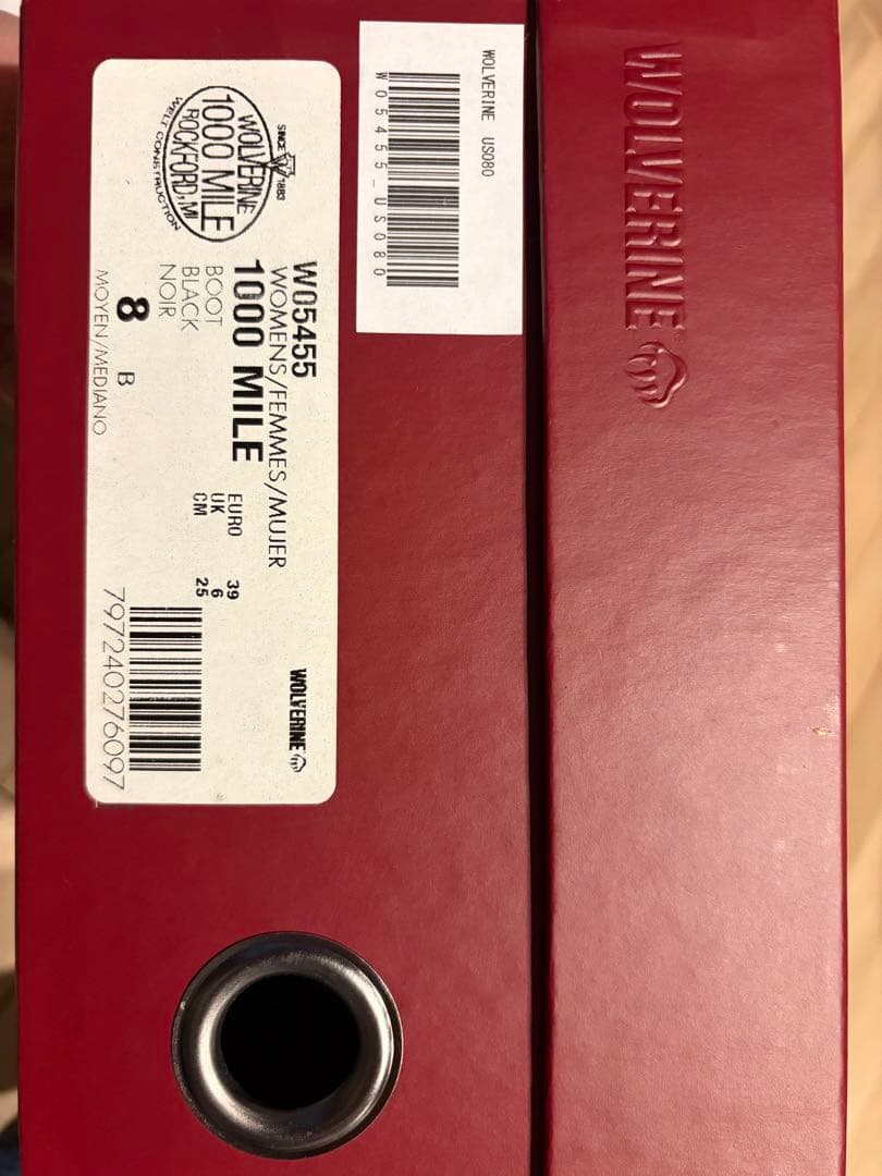 Wolverine 1000 Mile ブラックワークブーツ