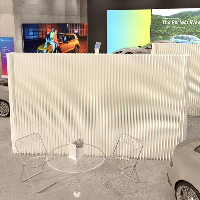 パーテーション間仕切り高さ1.8ｍ長さ2-3ｍ組立不要目隠し区切り折りたたみ軽量