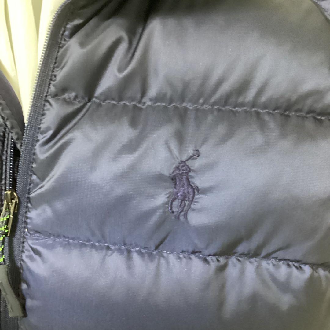 ポロラルフローレンダウンべスト紺色　極美品