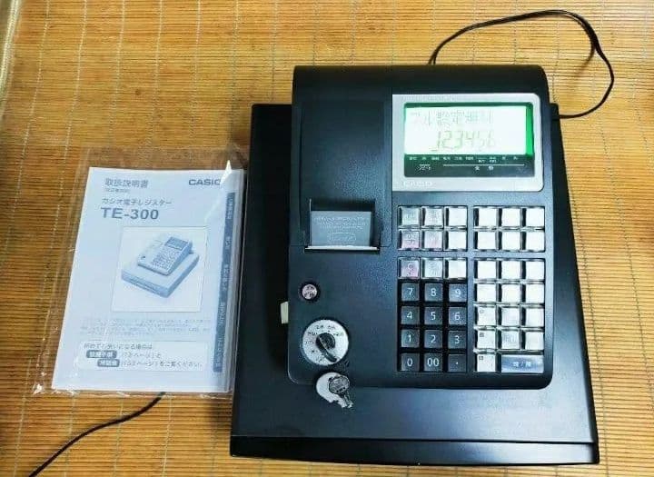 カシオレジスター　TE-300　フル設定無料　 送料無料人気機種　013099