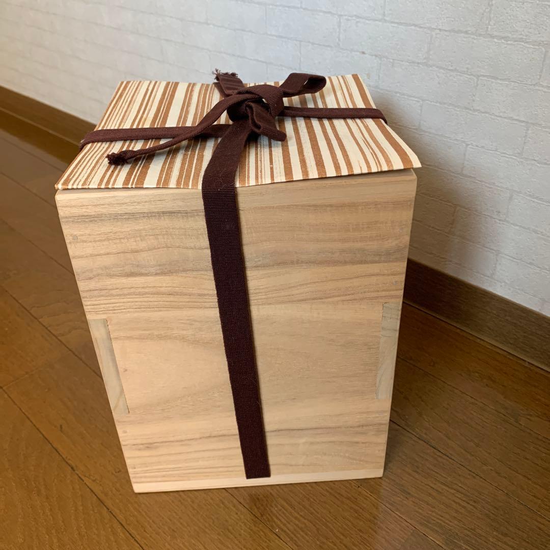 【美品】人間国宝 釜師 高橋敬典 糸目 筒釜　環付　共箱　共布　茶道具