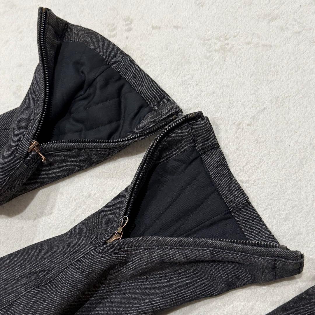 ジャケット・アウター SHELLAC Fleece Long Jacket Gray M Y2K