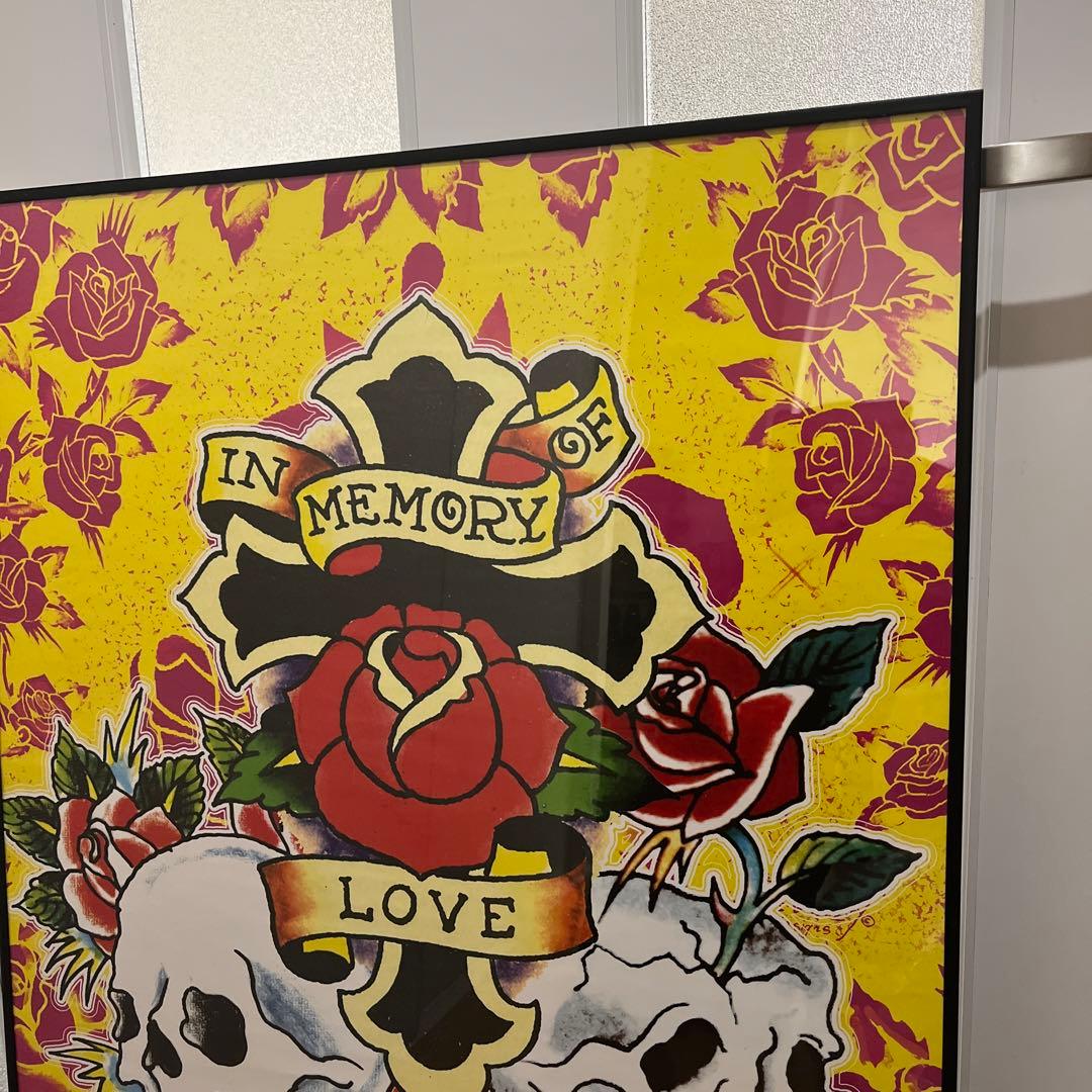 エドハーディ　タトゥー USA スカル　十字架　ドクロ　ビンテージ　アメリカ