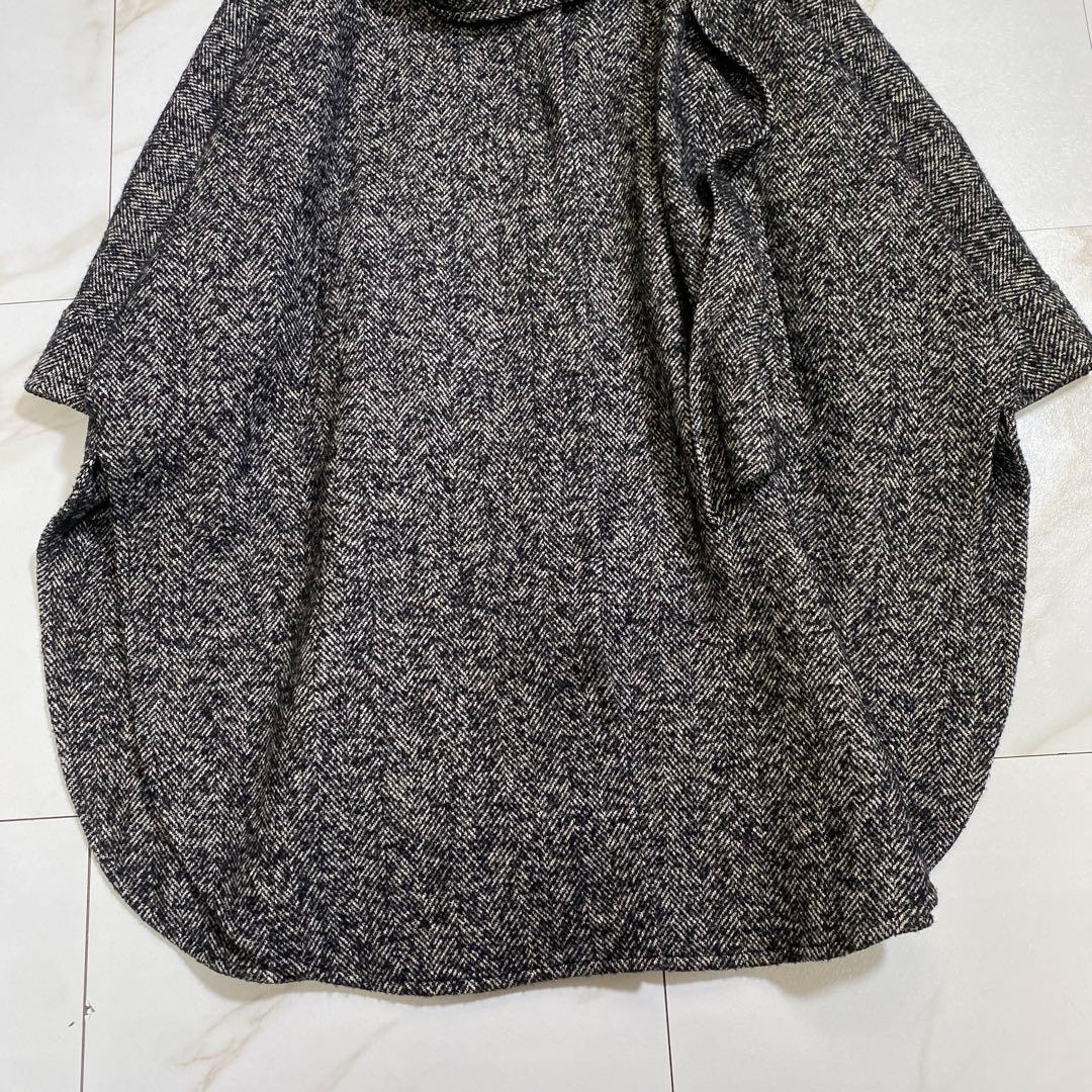 完売品♡ジャーナルスタンダード ウール ヘリンボーンデザインワイドコート