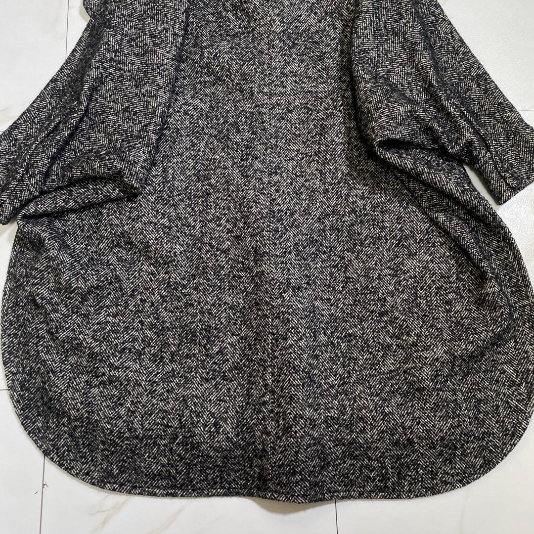 完売品♡ジャーナルスタンダード ウール ヘリンボーンデザインワイドコート