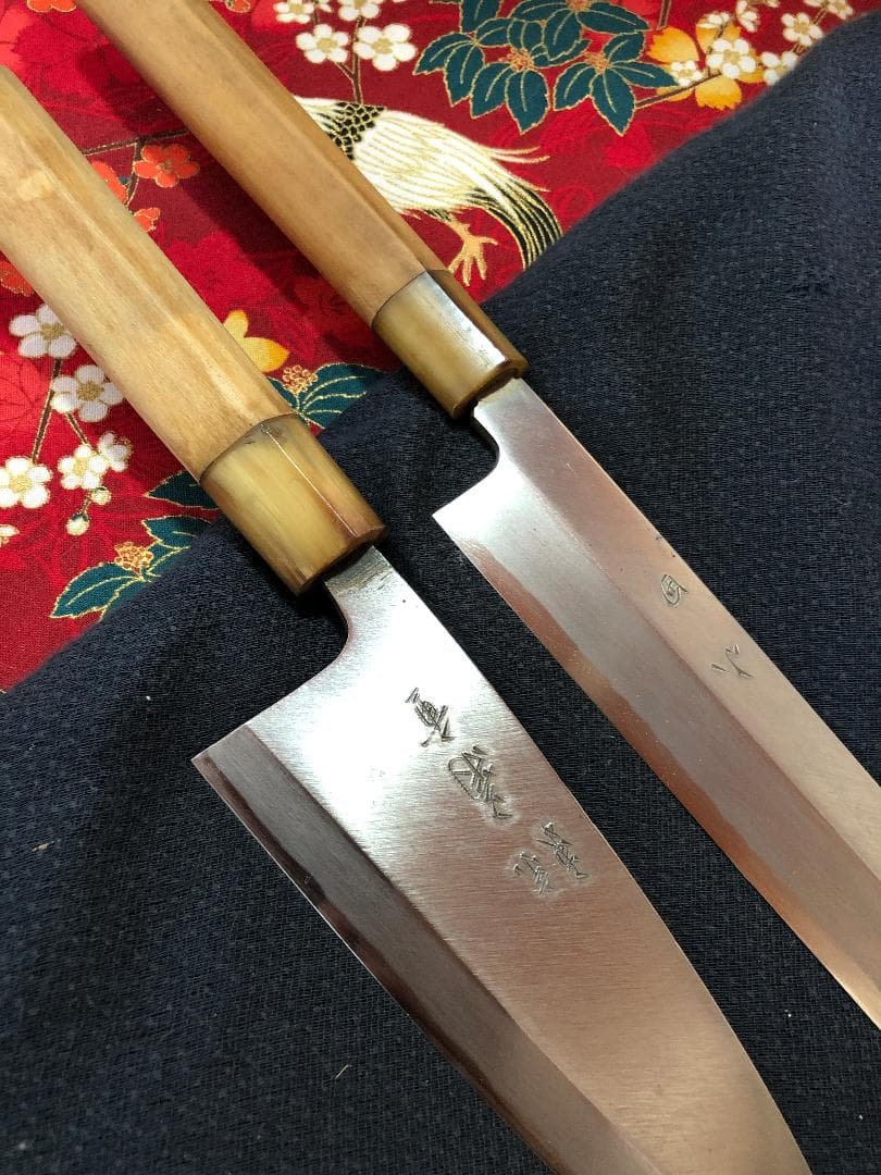 【研ぎ済み】青鋼・本鍛錬・水牛口　出刃包丁　柳刃包丁　刺身包丁　ナイフ　釣り