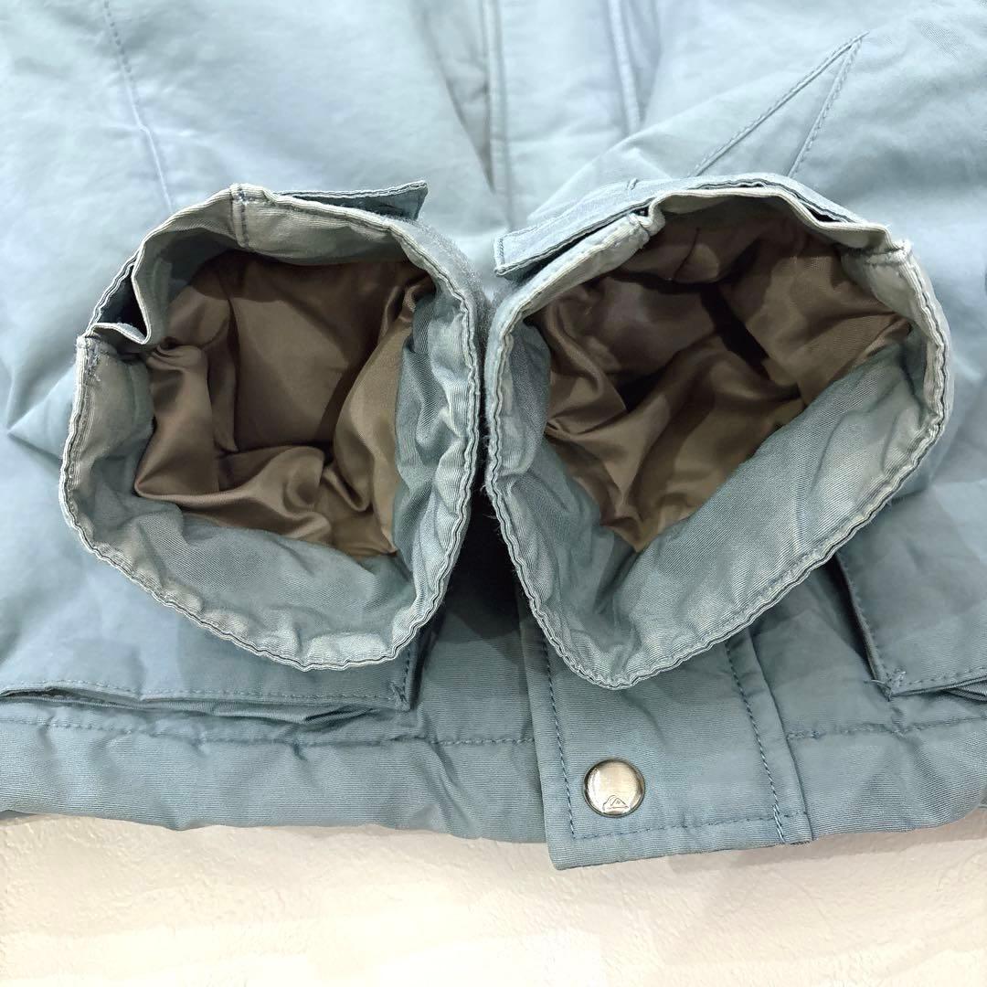 希少✨クイックシルバー（L）マウンテンパーカー スノボジャケット 裏地ボーダー