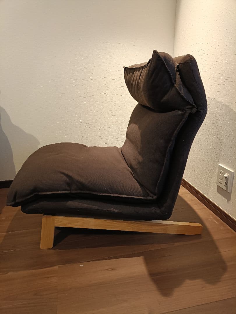 【無印良品】 ハイバックリクライニングソファ 1シーター　ブラウン
