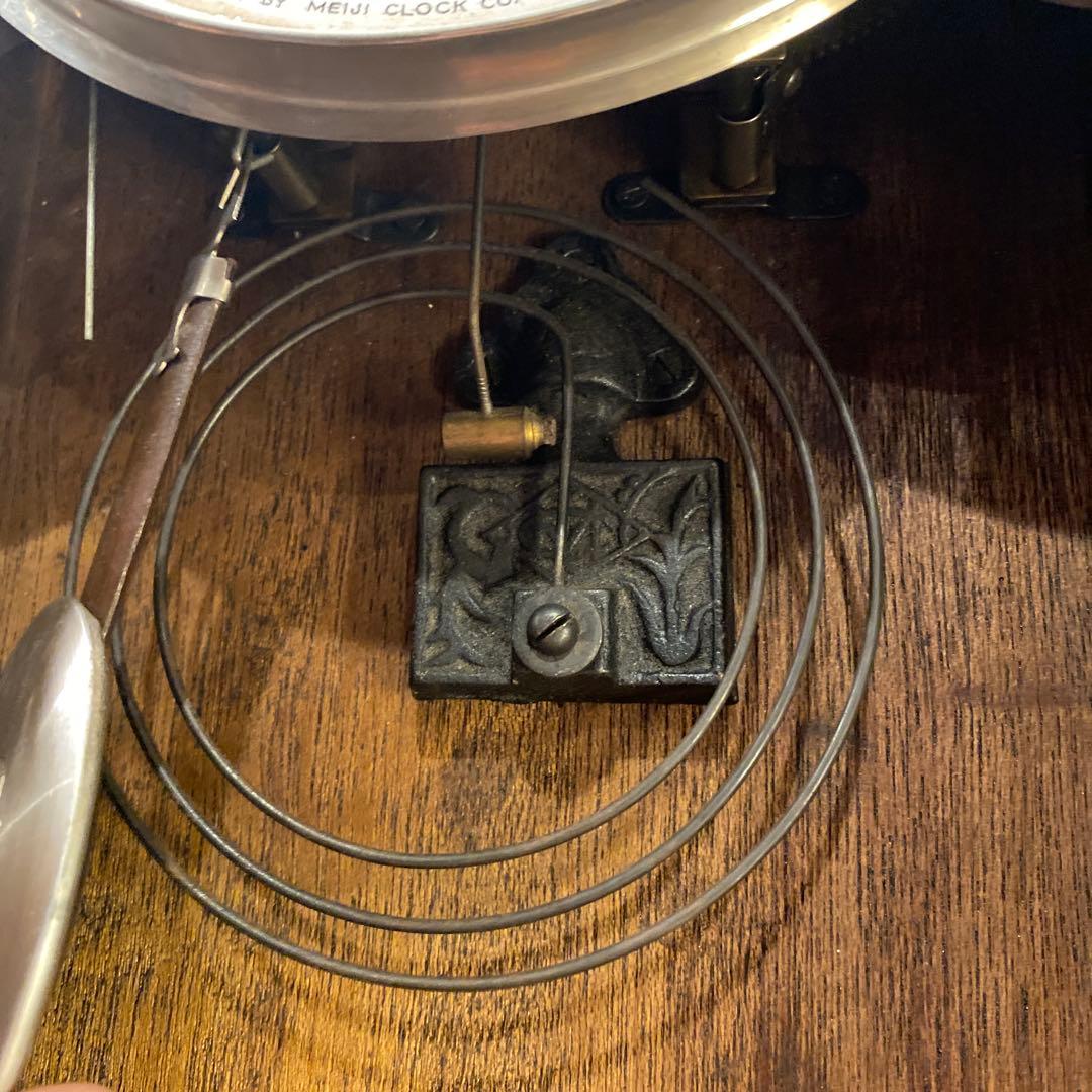 明治時計 柱時計 ヴィンテージ アンティーク インテリア 壁掛け