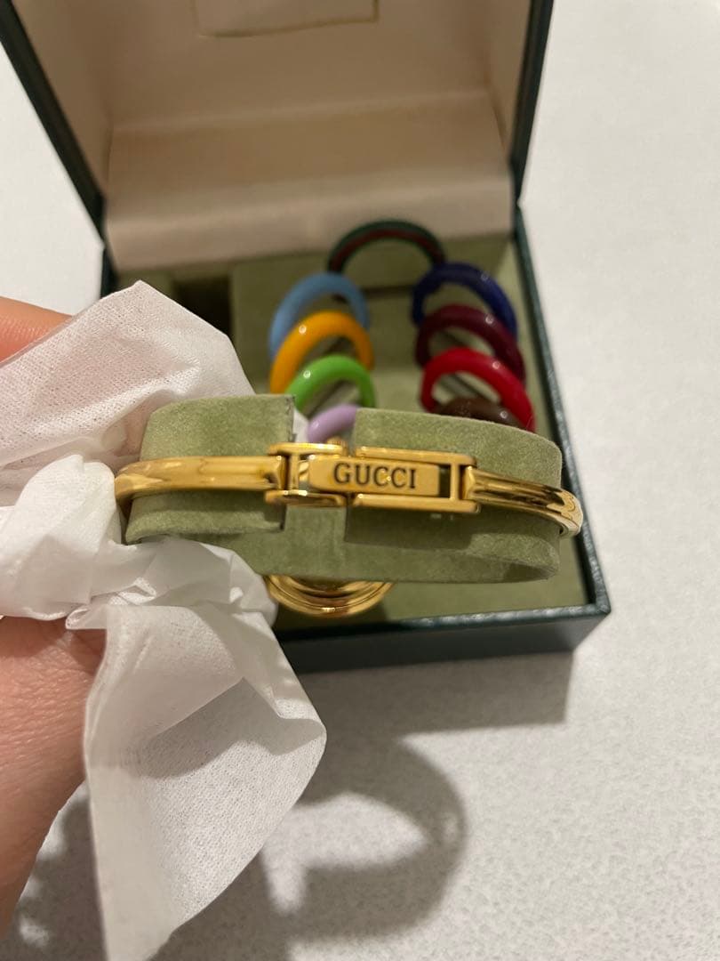 GUCCI グッチ　チェンジベゼル　12色　時計　ゴールド