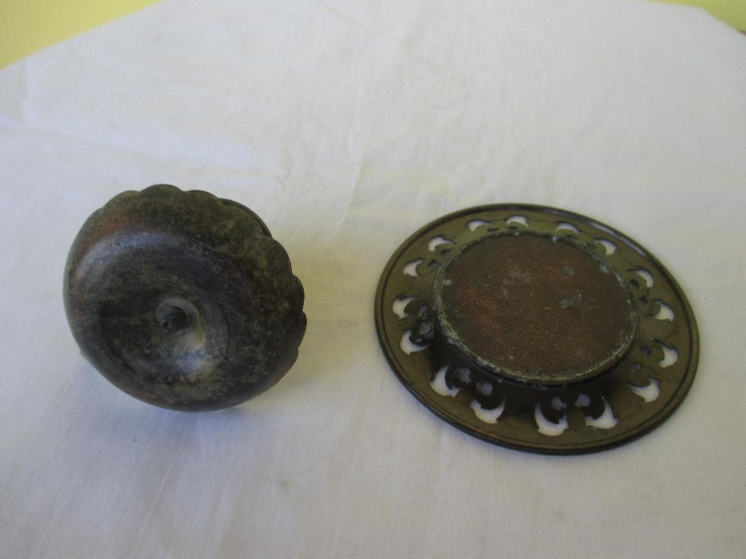 ★アンティーク　フランス　ブロカント　キャンドルホルダーセット　燭台