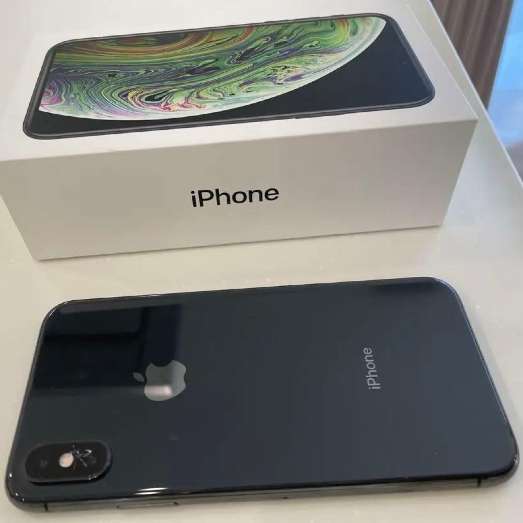 iPhone XS 64GB スペースグレイ 本体 美品 APPLE