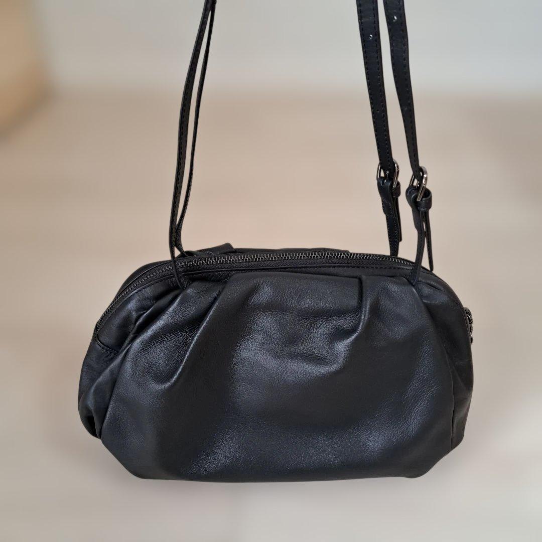 earPAPILLONNER 《本革/430g》コロンボストンバッグ　ブラック