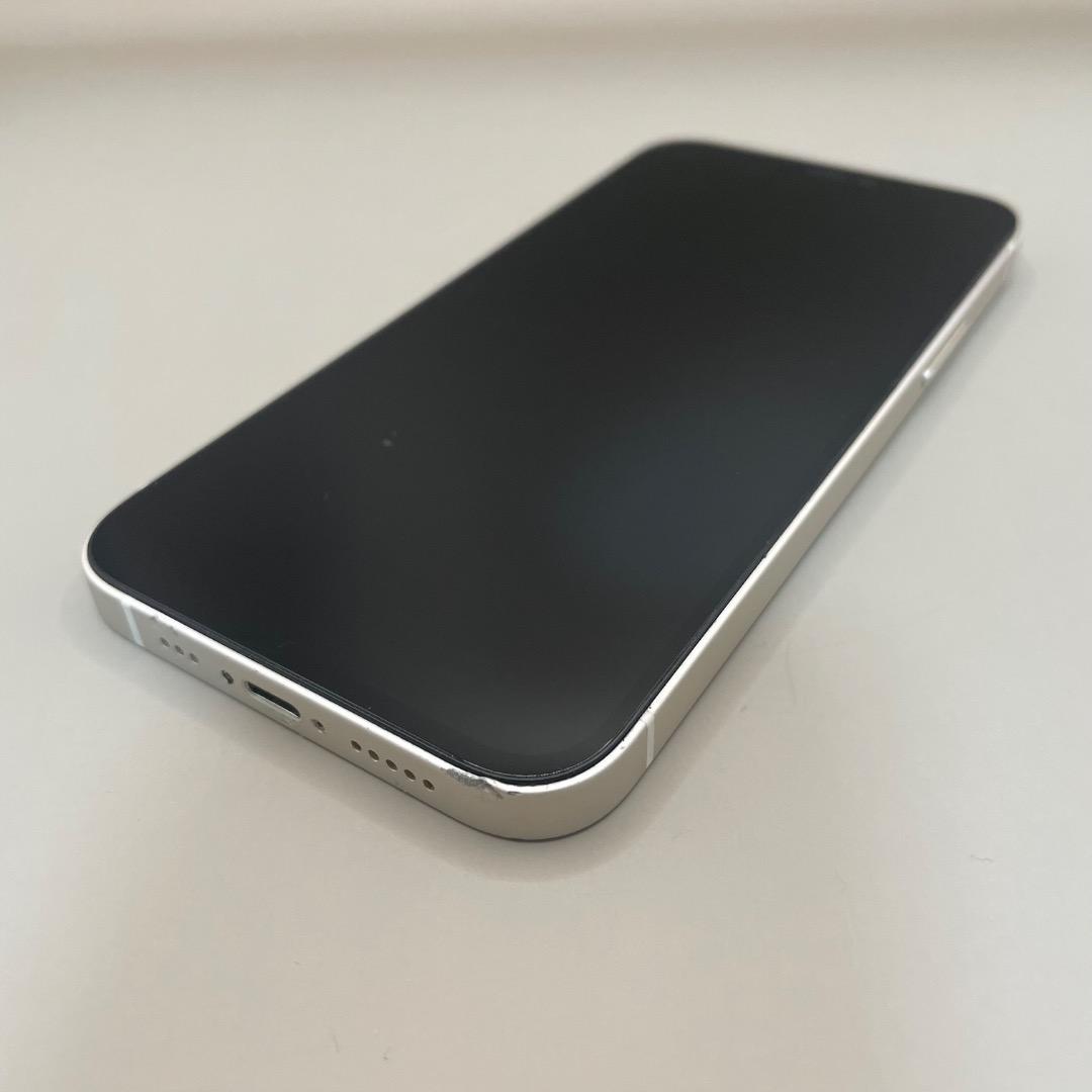 美品✨iPhone12 64GB ホワイト バッテリー新品100％
