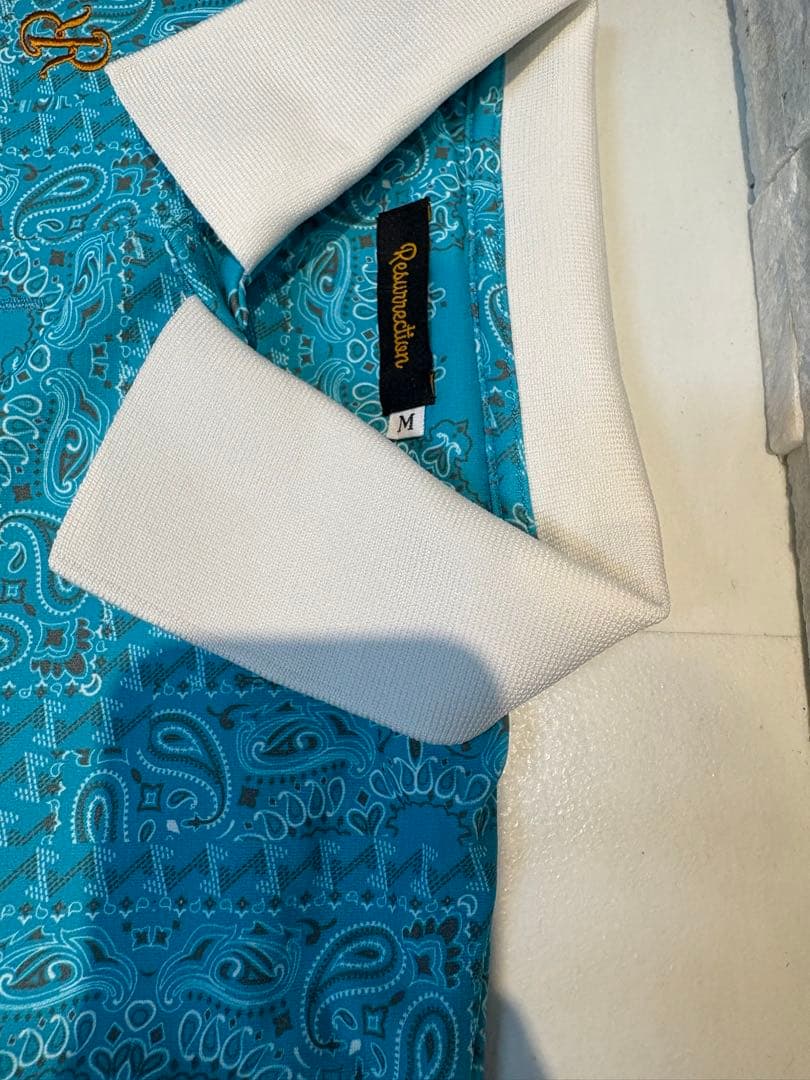 レザレクション ターコイズ 総柄 ペイズリー柄 セットアップ