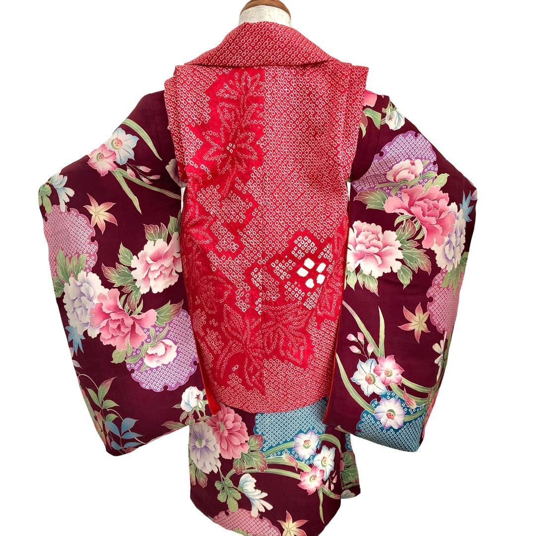 アンティーク　女の子　3歳　子供着物　七五三　NO6