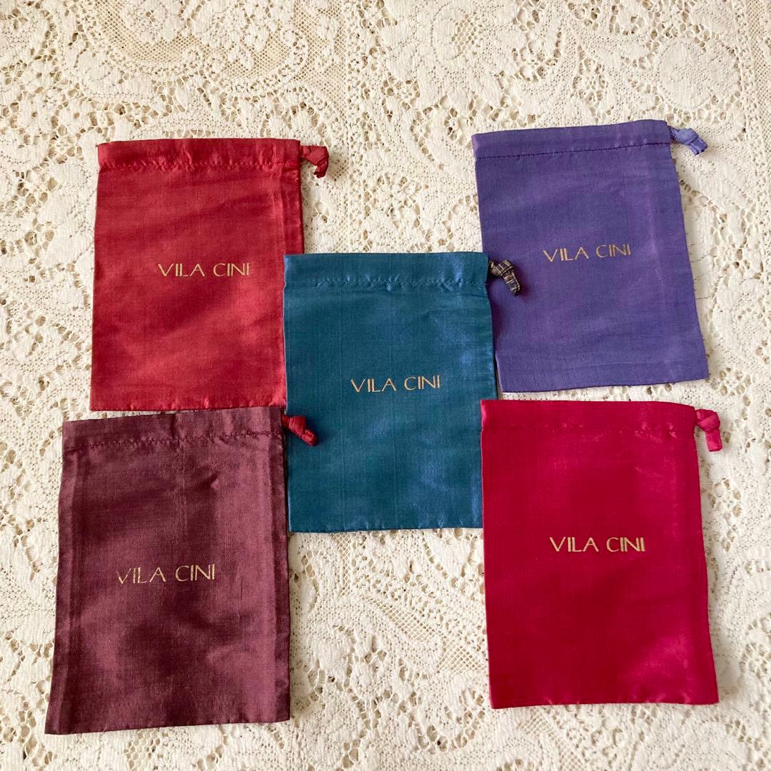 最終価格　新品　タイ高級ブランドVILA CINI 絹うさぎ&象さん人形　巾着付