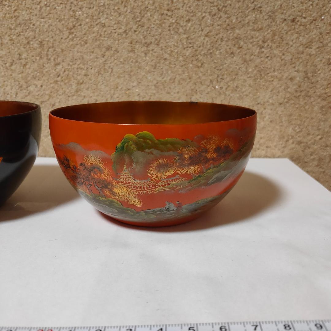 蒔絵茶碗　漆器　木のお茶道具　抹茶碗　抹茶茶碗　骨董　茶道　茶道具　アンティーク