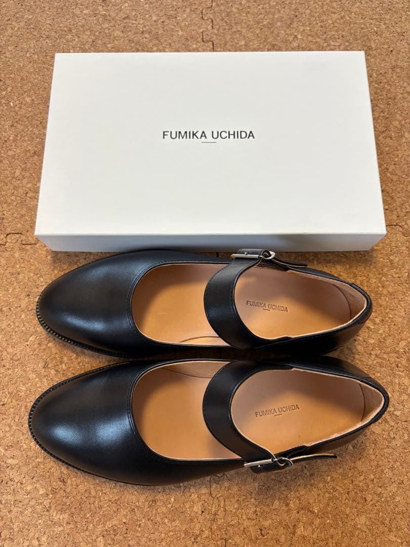 新品未使用FUMIKA UCHIDA フラットシューズ裏張り済25cm