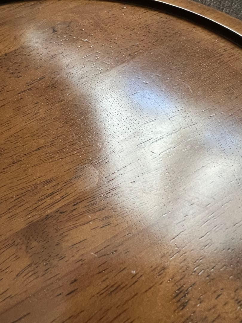 unico VIZ(ヴィズ)　スツール サイドテーブル ブラウン 高さ調整可能