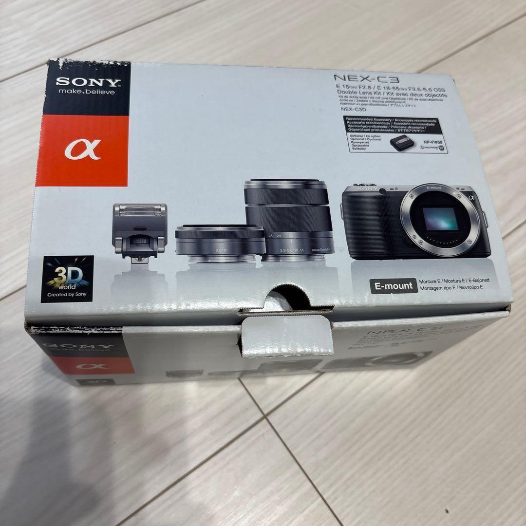 ‼️ピンク‼️SONY NEX-C3 ダブルレンズキット動作確認済み　箱付き