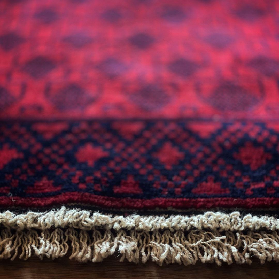 【在庫整理／大幅値引】200×107 アフガニスタン バルーチ ヴィンテージラグ