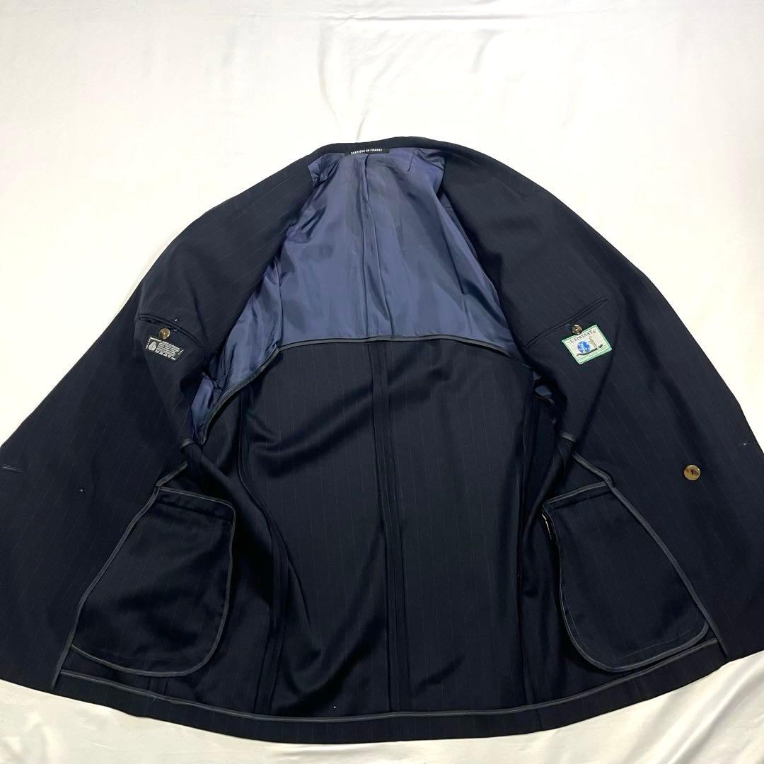 【vintage】セットアップ　スーツ　ダブル　ストライプ　ピンズ　90s