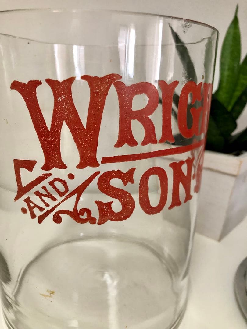 Wright & Son Ltd ビスケットジャー　イギリスアンティーク