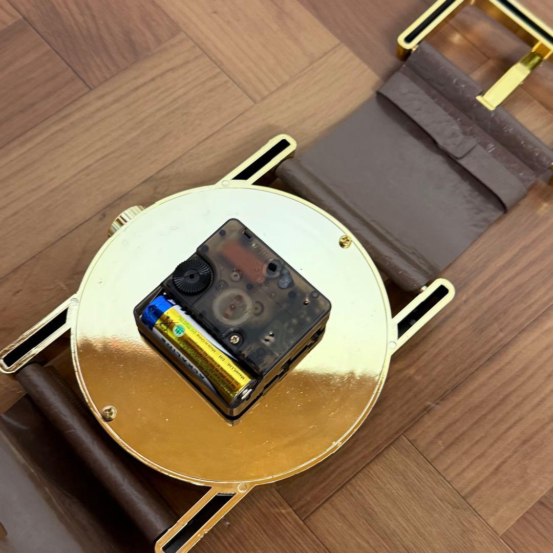 コカ・コーラ Coca Cola ゴールド アナログ時計 掛け時計 腕時計型