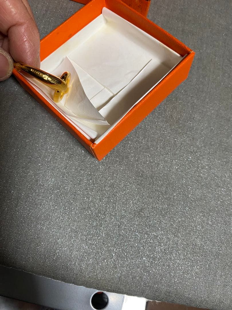 エルメス HERMES シェーヌダンクル ルガテ スカーフリング