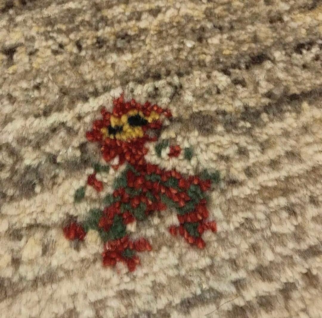 ペルシャギャッベ (ギャベ) 玄関マット No:4402