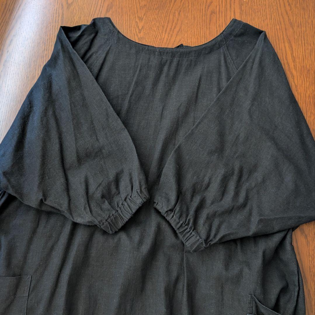 京屋染物店/縁日/KAPPOGI(紺) 割烹着 手ぬぐい付き