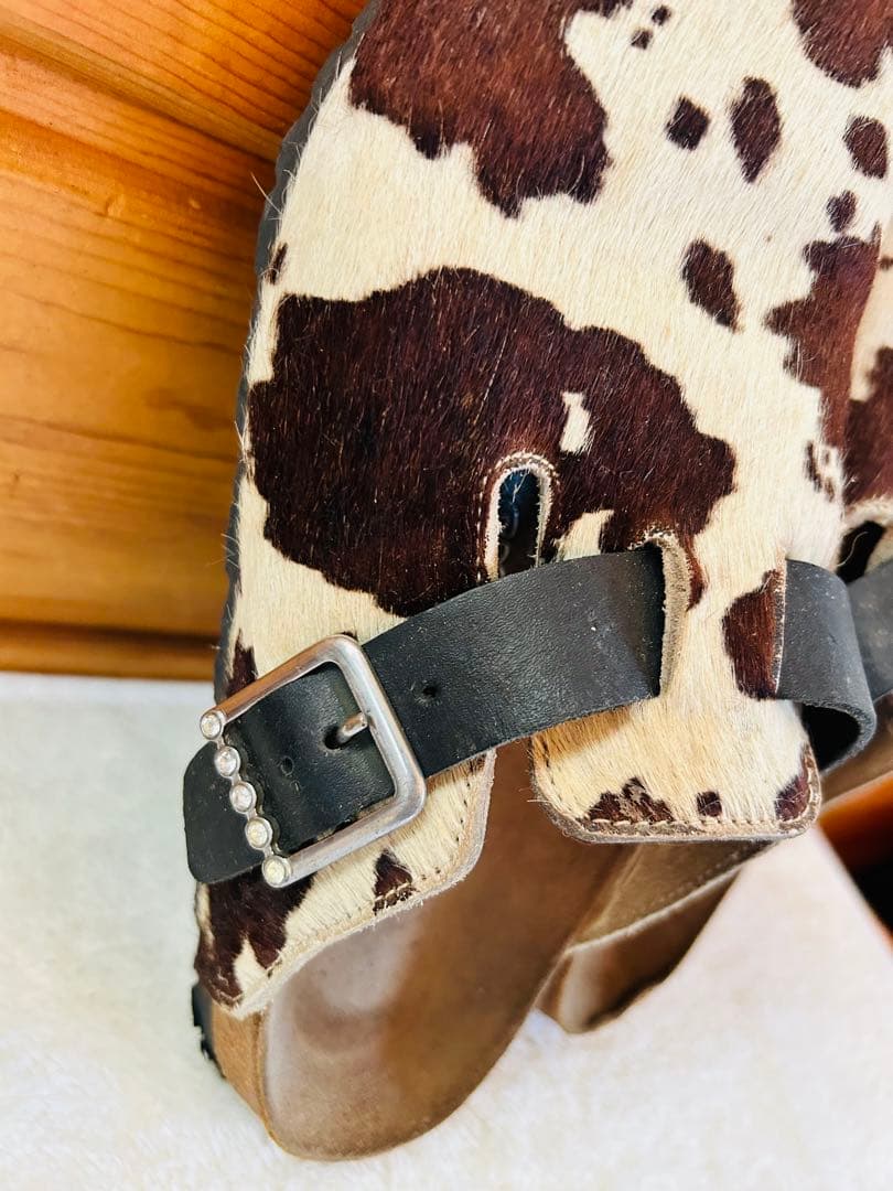 【超希少】ビルケンシュトック ハラコ 牛柄 ビルキー ユニセックス 24.5